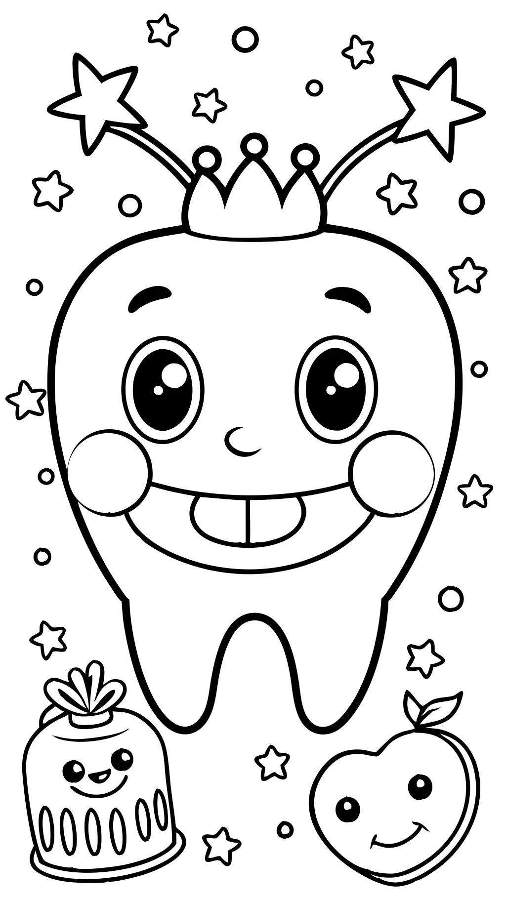 tooth coloring pages